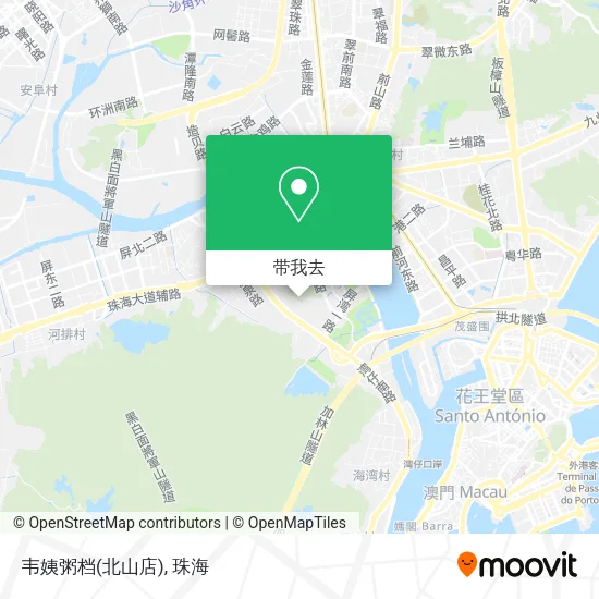 韦姨粥档(北山店)地图