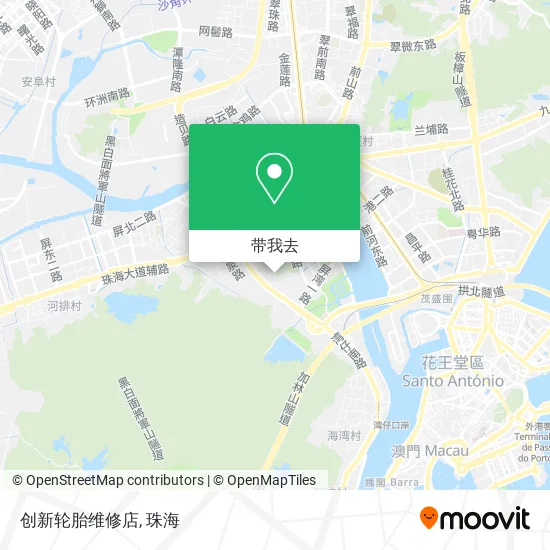 创新轮胎维修店地图