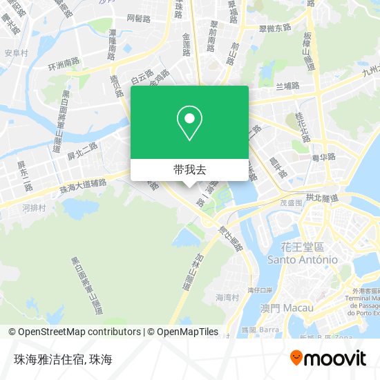 珠海雅洁住宿地图