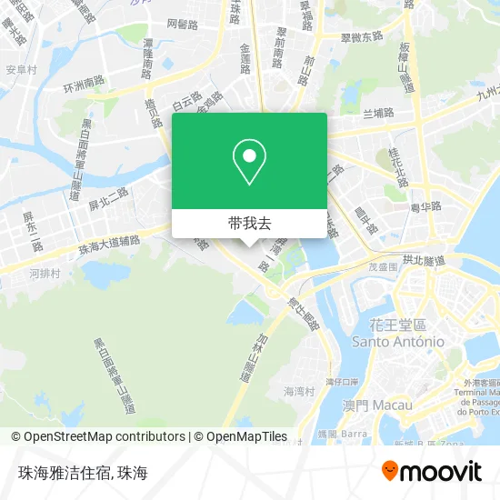珠海雅洁住宿地图