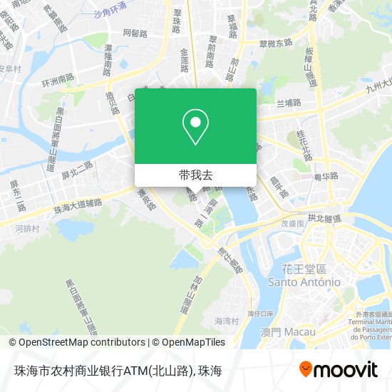 珠海市农村商业银行ATM(北山路)地图