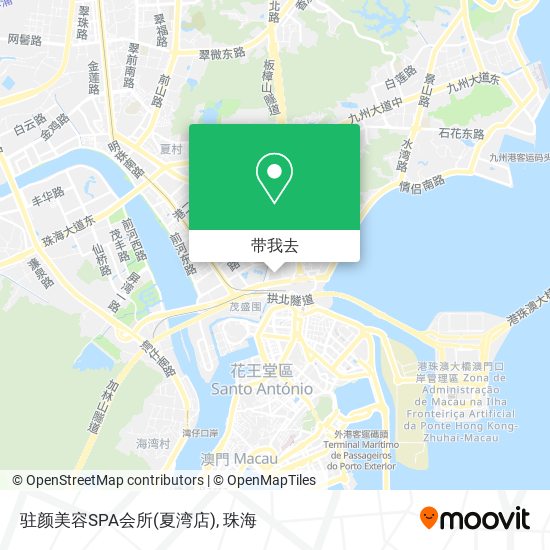 驻颜美容SPA会所(夏湾店)地图
