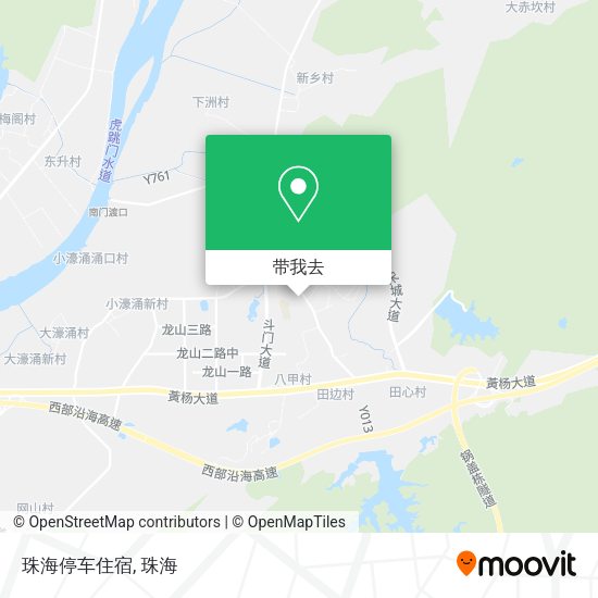 珠海停车住宿地图