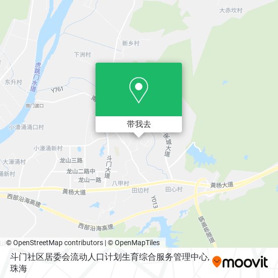 斗门社区居委会流动人口计划生育综合服务管理中心地图