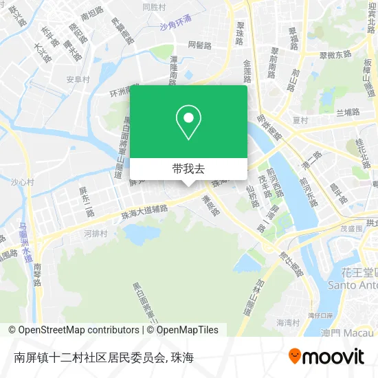 南屏镇十二村社区居民委员会地图