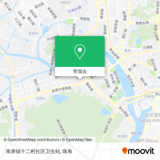 南屏镇十二村社区卫生站地图