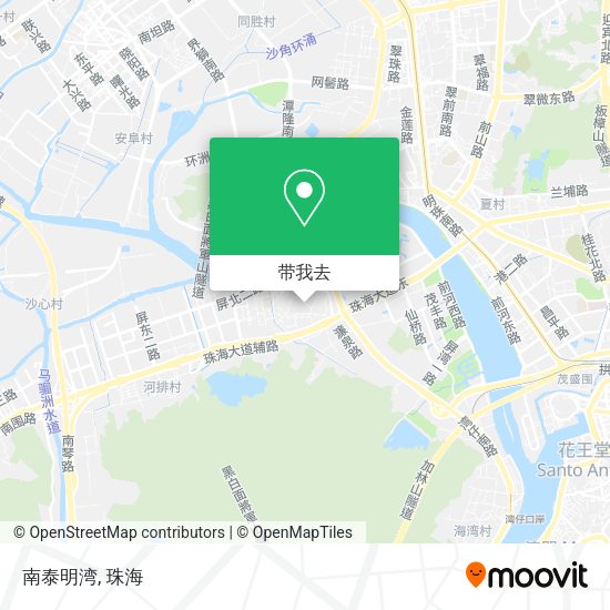 南泰明湾地图