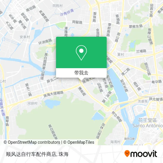 顺风达自行车配件商店地图