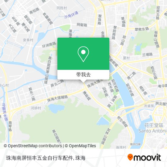珠海南屏恒丰五金自行车配件地图