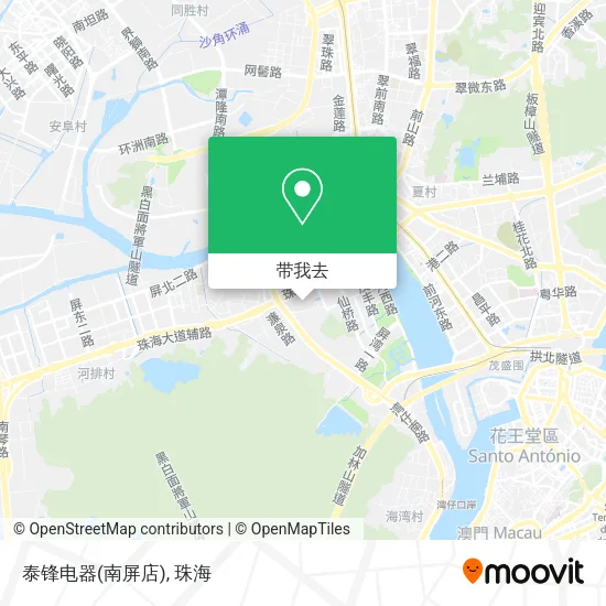 泰锋电器(南屏店)地图