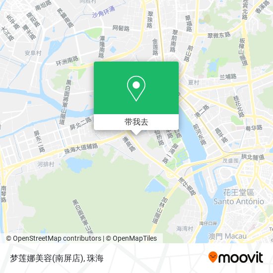 梦莲娜美容(南屏店)地图