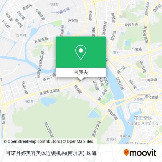可诺丹婷美容美体连锁机构(南屏店)地图