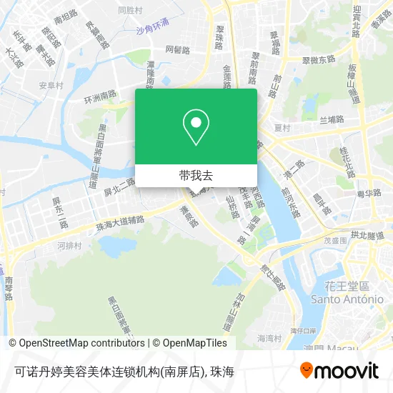可诺丹婷美容美体连锁机构(南屏店)地图