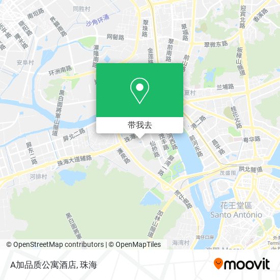 A加品质公寓酒店地图