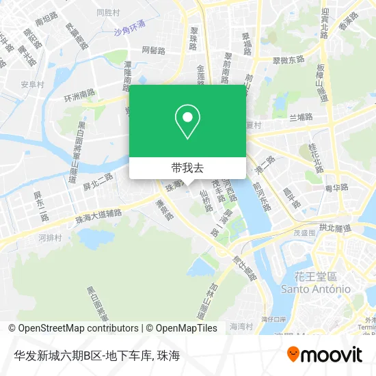 华发新城六期B区-地下车库地图