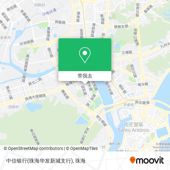 中信银行(珠海华发新城支行)地图