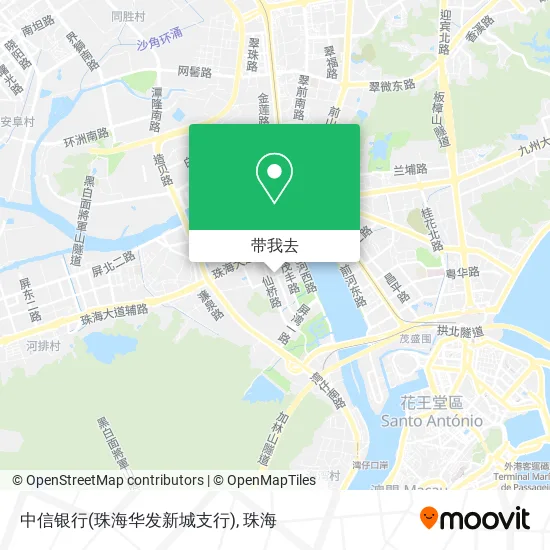 中信银行(珠海华发新城支行)地图