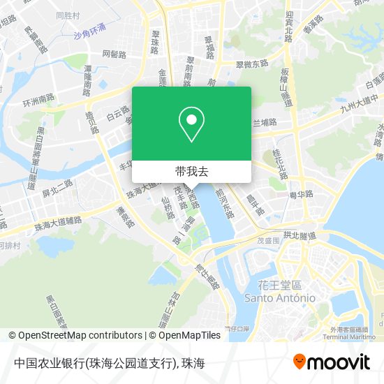 中国农业银行(珠海公园道支行)地图