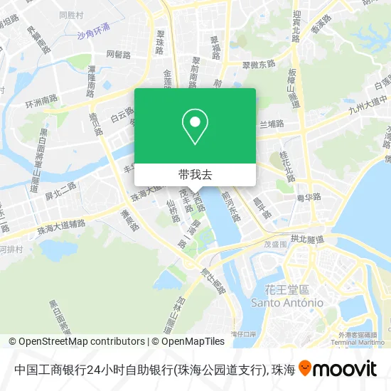 中国工商银行24小时自助银行(珠海公园道支行)地图