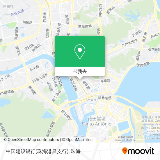 中国建设银行(珠海港昌支行)地图