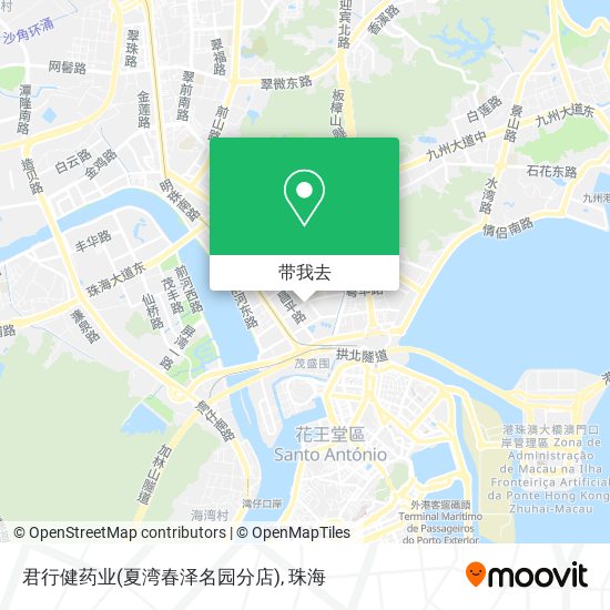 君行健药业(夏湾春泽名园分店)地图