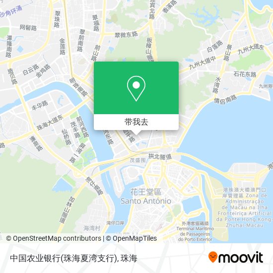 中国农业银行(珠海夏湾支行)地图