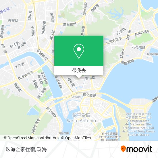 珠海金豪住宿地图