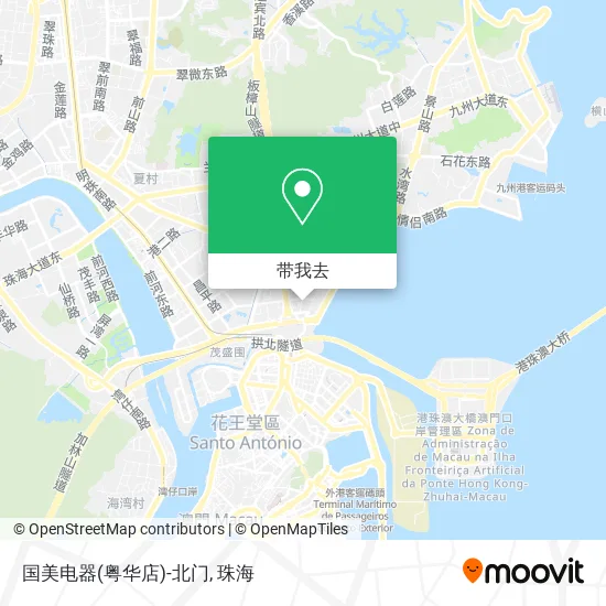 国美电器(粤华店)-北门地图