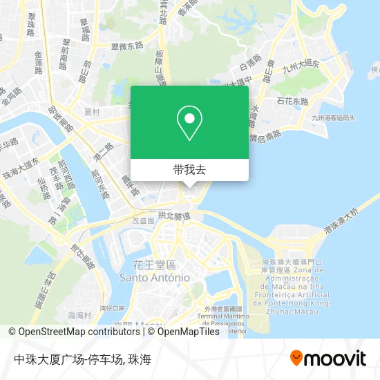 中珠大厦广场-停车场地图
