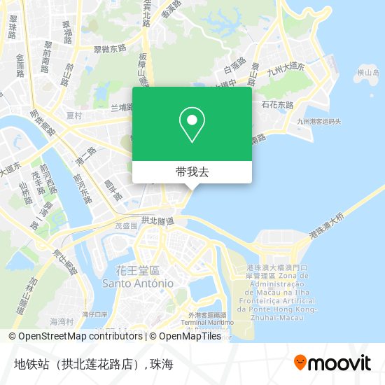 地铁站（拱北莲花路店）地图