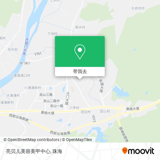 亮贝儿美容美甲中心地图