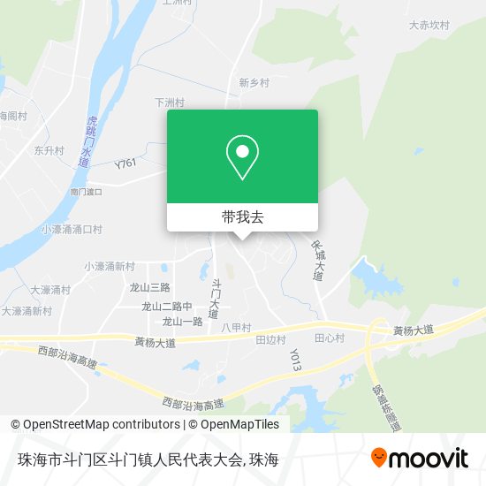 珠海市斗门区斗门镇人民代表大会地图