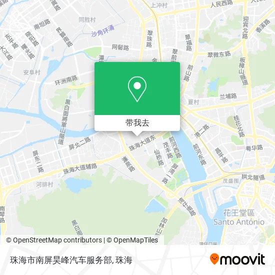 珠海市南屏昊峰汽车服务部地图