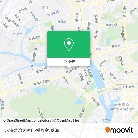 珠海碧湾大酒店-棋牌室地图