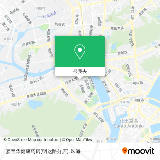 嘉宝华健康药房(明达路分店)地图