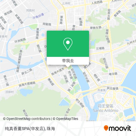 纯真香薰SPA(华发店)地图