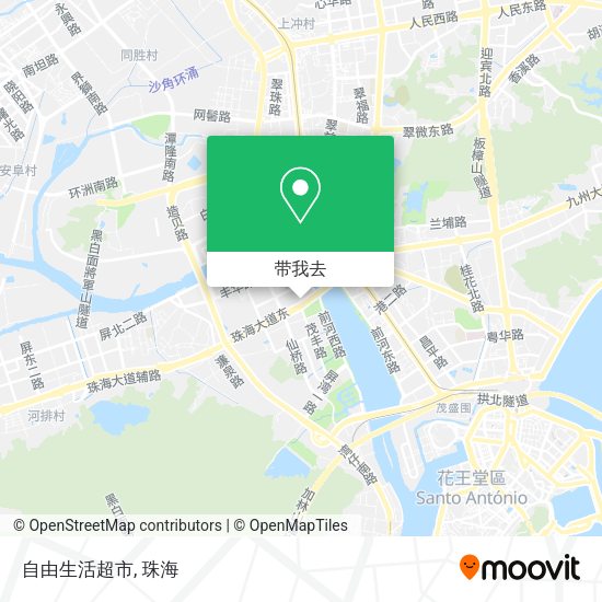 自由生活超市地图