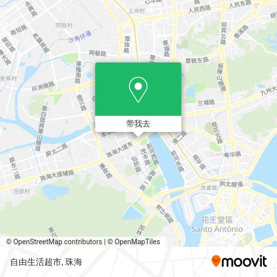 自由生活超市地图