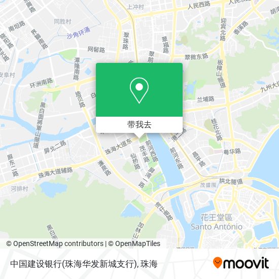 中国建设银行(珠海华发新城支行)地图