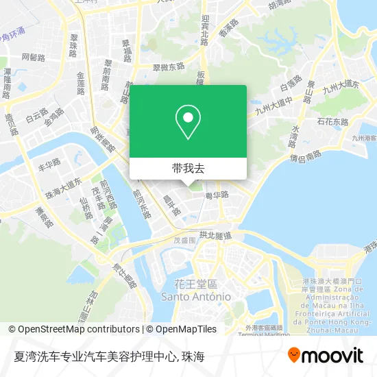 夏湾洗车专业汽车美容护理中心地图
