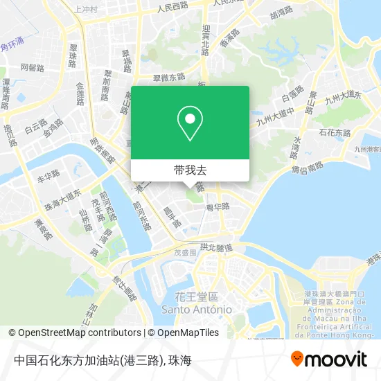 中国石化东方加油站(港三路)地图