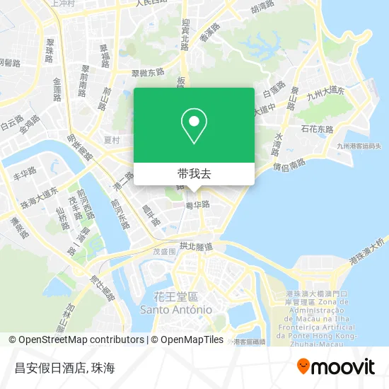 昌安假日酒店地图