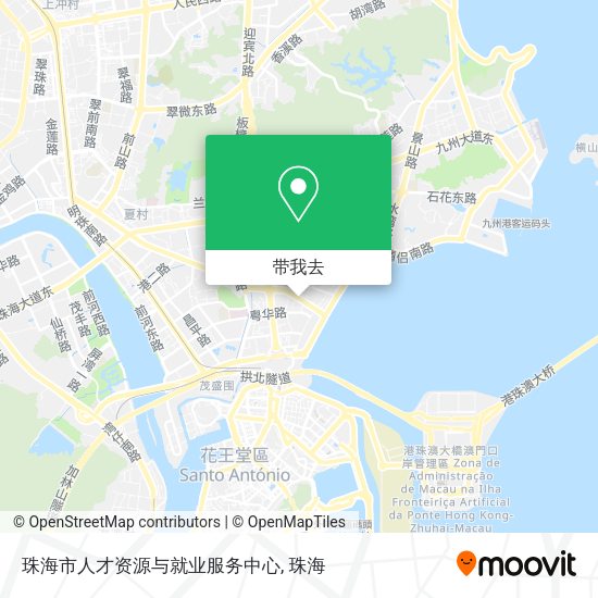 珠海市人才资源与就业服务中心地图