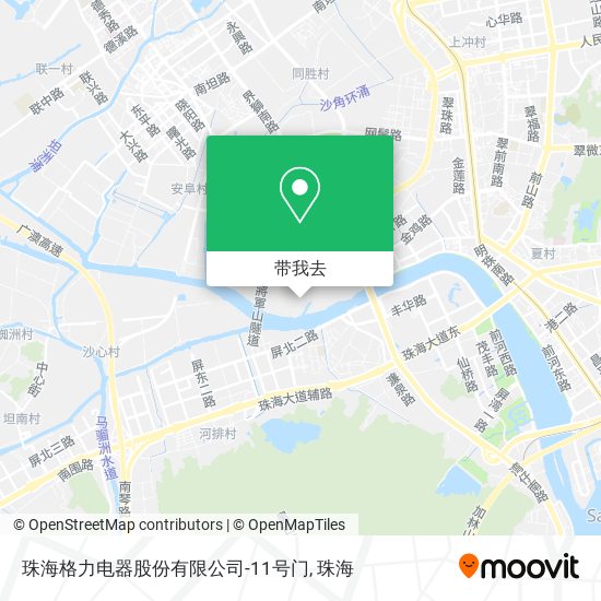 珠海格力电器股份有限公司-11号门地图
