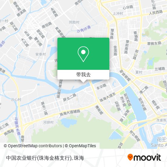 中国农业银行(珠海金格支行)地图