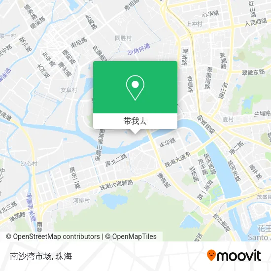 南沙湾市场地图