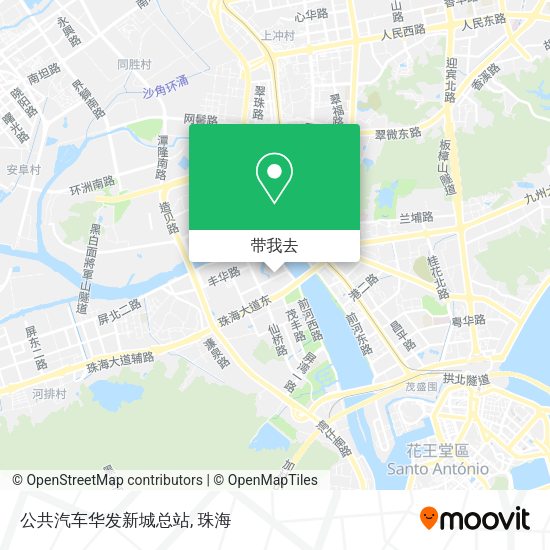 公共汽车华发新城总站地图