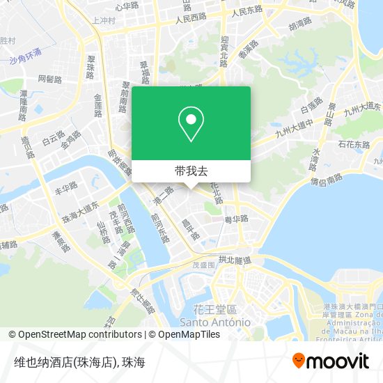 维也纳酒店(珠海店)地图