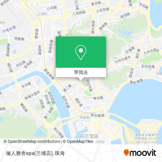 俪人雅舍spa(兰埔店)地图