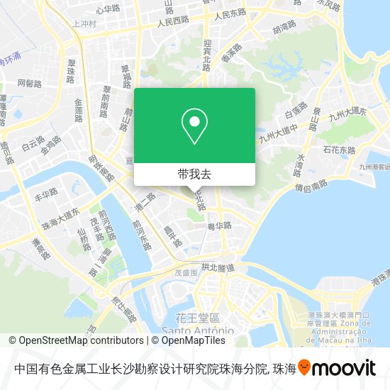 中国有色金属工业长沙勘察设计研究院珠海分院地图